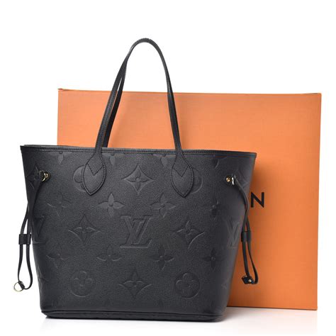 louis vuitton empreinte monogram giant neverfull mm black